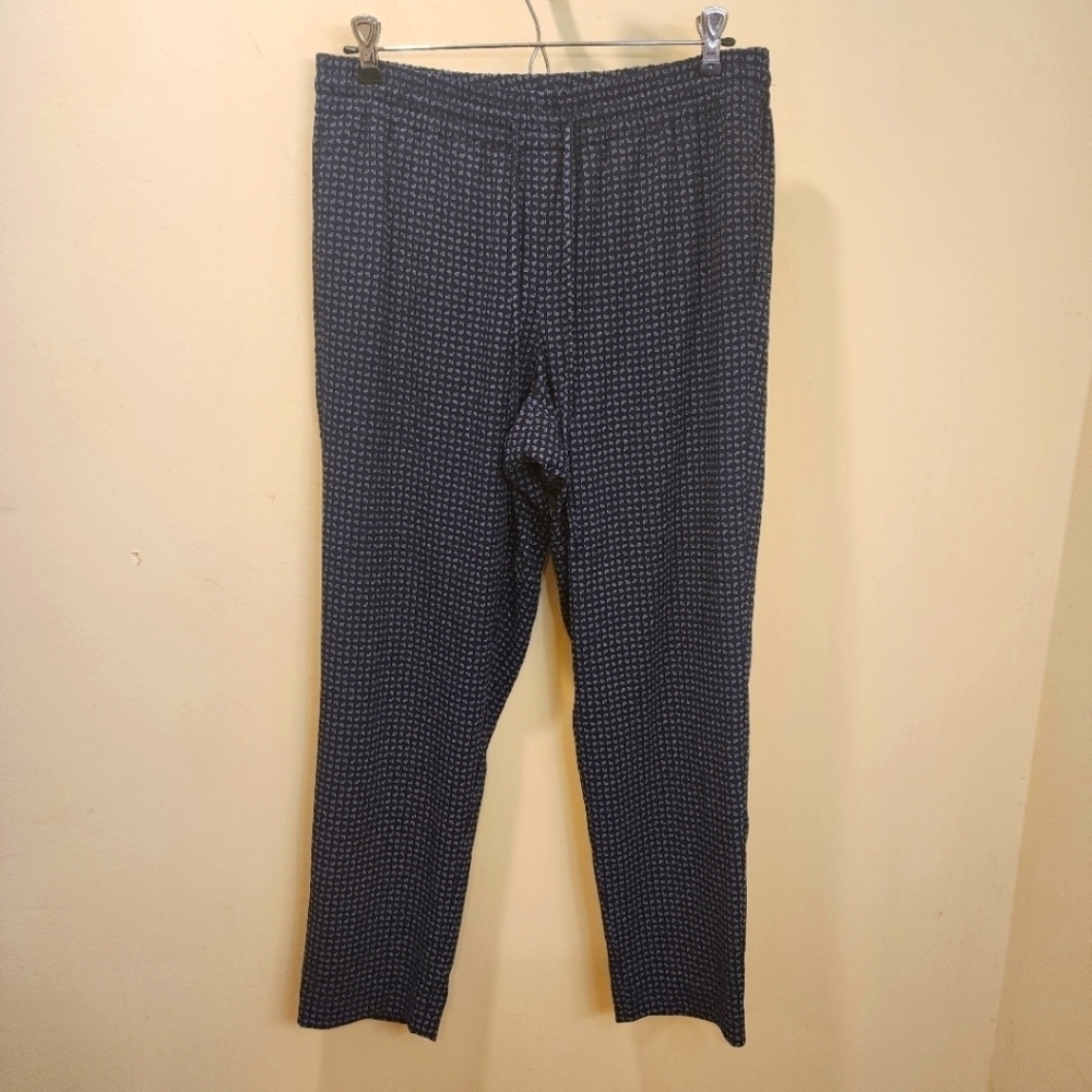 Talbots Women's Drawnstring Casual Navy and white pants size Sp